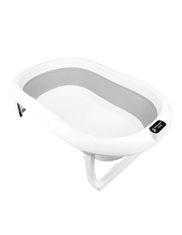 Bañera ó Tina Plegable para Bebé + Cojín Antideslizante -  Gris