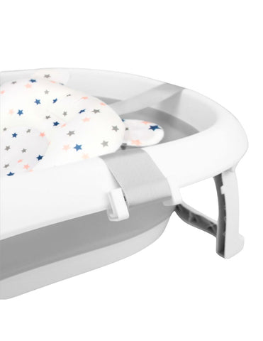 Bañera ó Tina Plegable para Bebé + Cojín Antideslizante -  Gris