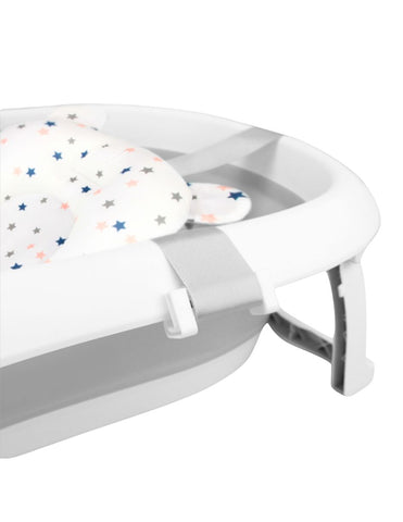 Bañera ó Tina Plegable para Bebé + Cojín Antideslizante -  Gris