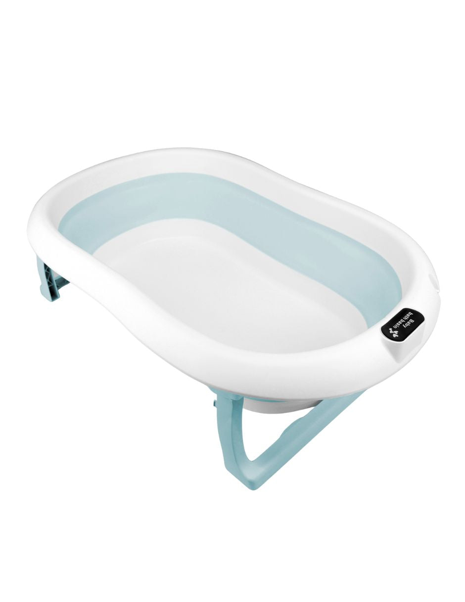 Bañera ó Tina Plegable para Bebé + Cojín Antideslizante - Azul