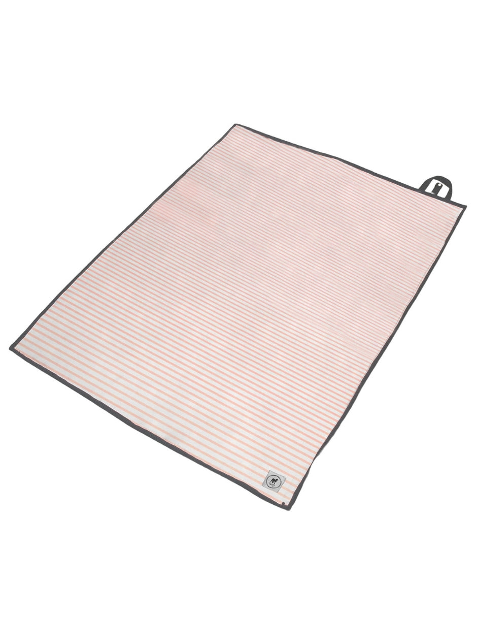 Tapete Impermeable Rayas Rosas