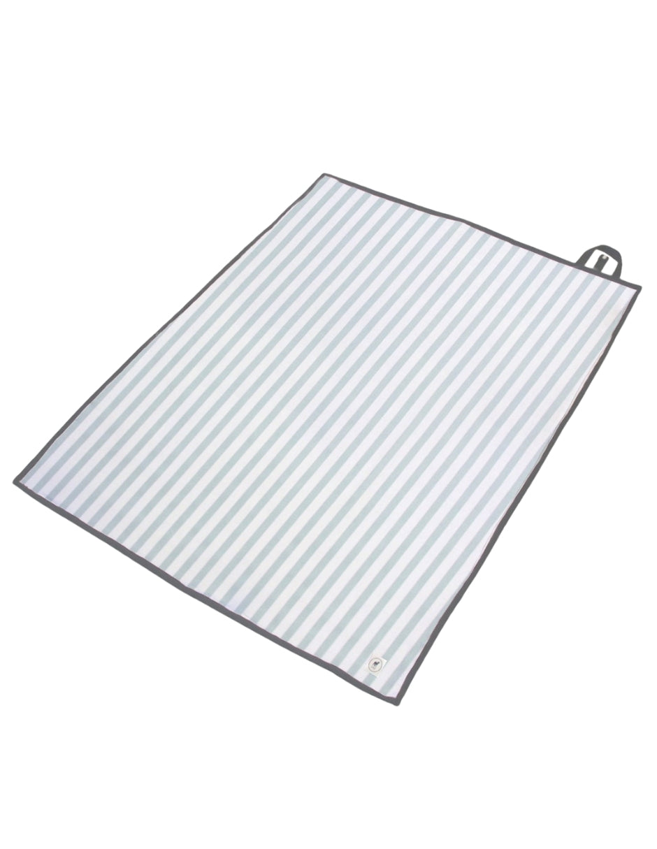 Tapete Impermeable Rayas Azul