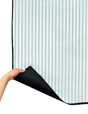 Tapete Impermeable Rayas Azul