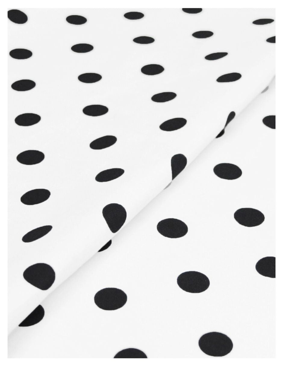 Tela Dots Blanco - 100% Algodón