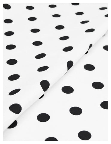 Tela Dots Blanco - 100% Algodón