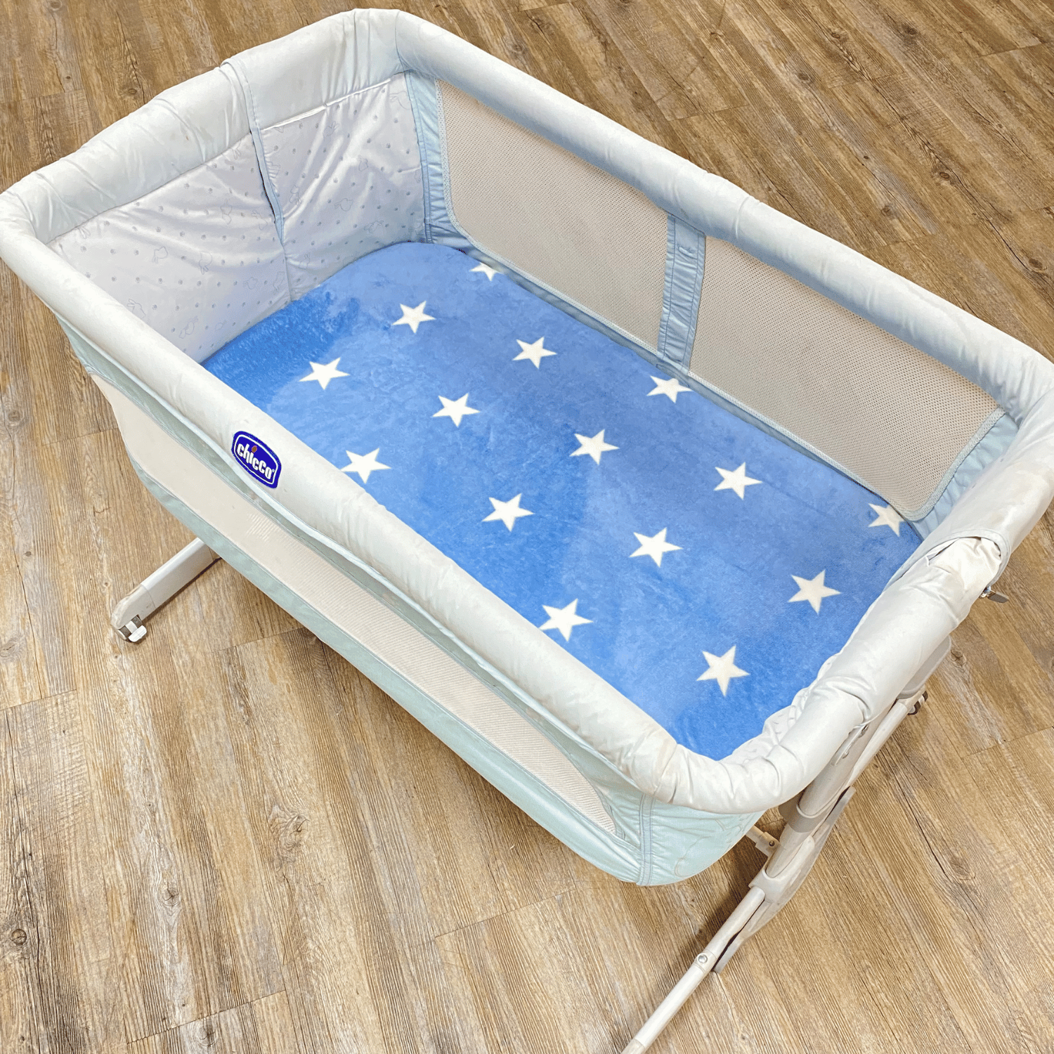 Sábana de Cajón Calientita para Mini Colecho (50x90) - Estrellas