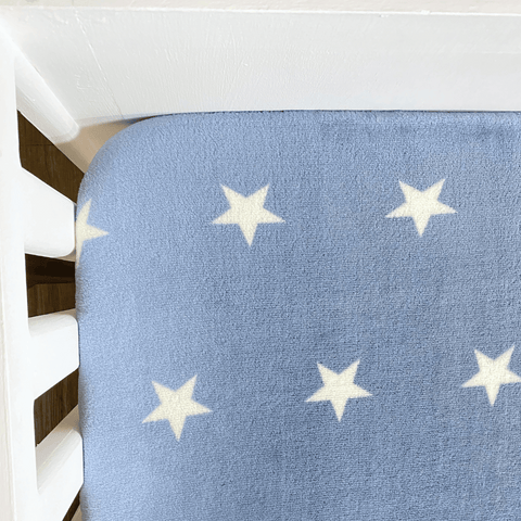 Sábana Calientita de Cajón para Cama Cuna Súper Suave - Estrellas