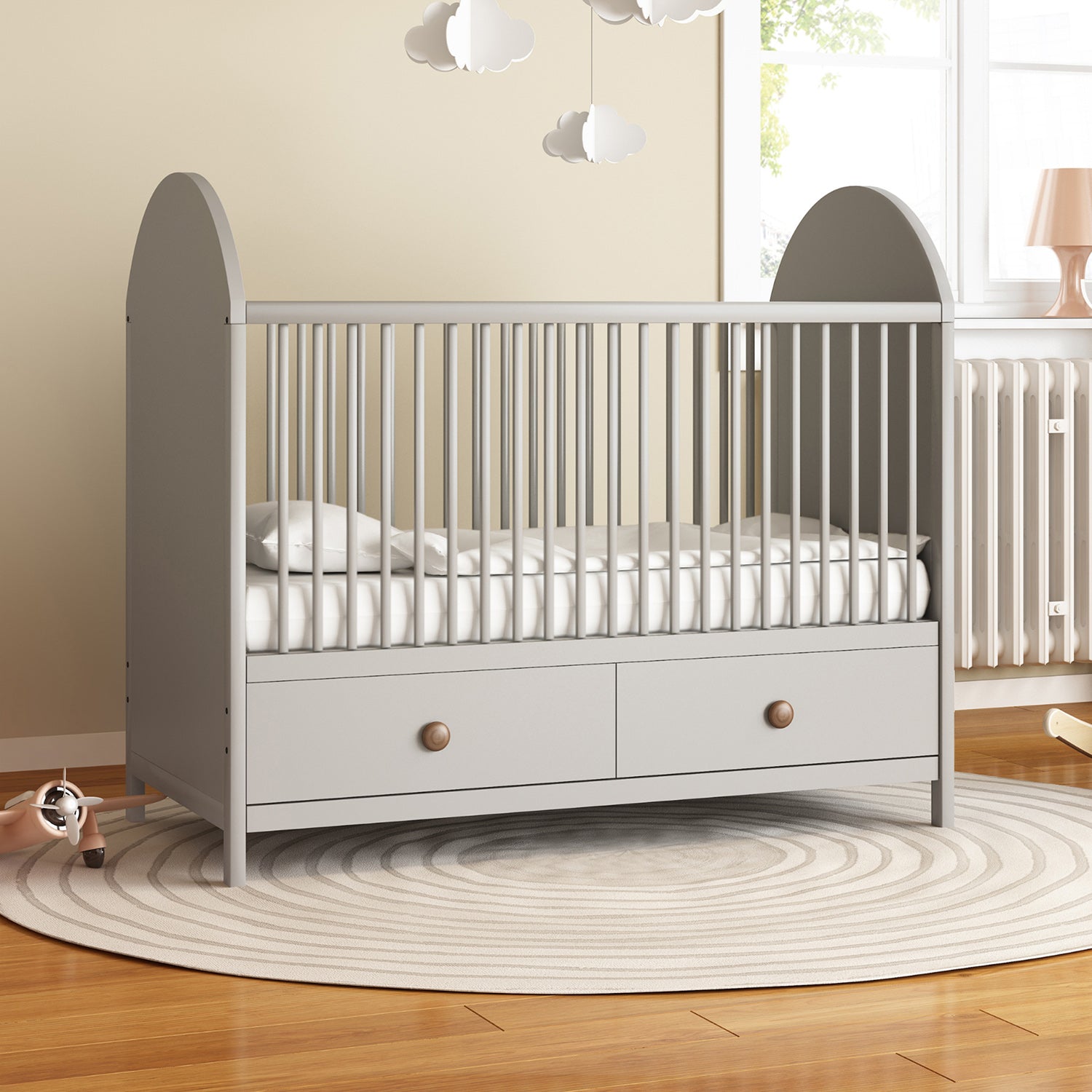 Juego de Sábanas para Cama Cuna 95x140cm - 3 piezas - Blanco