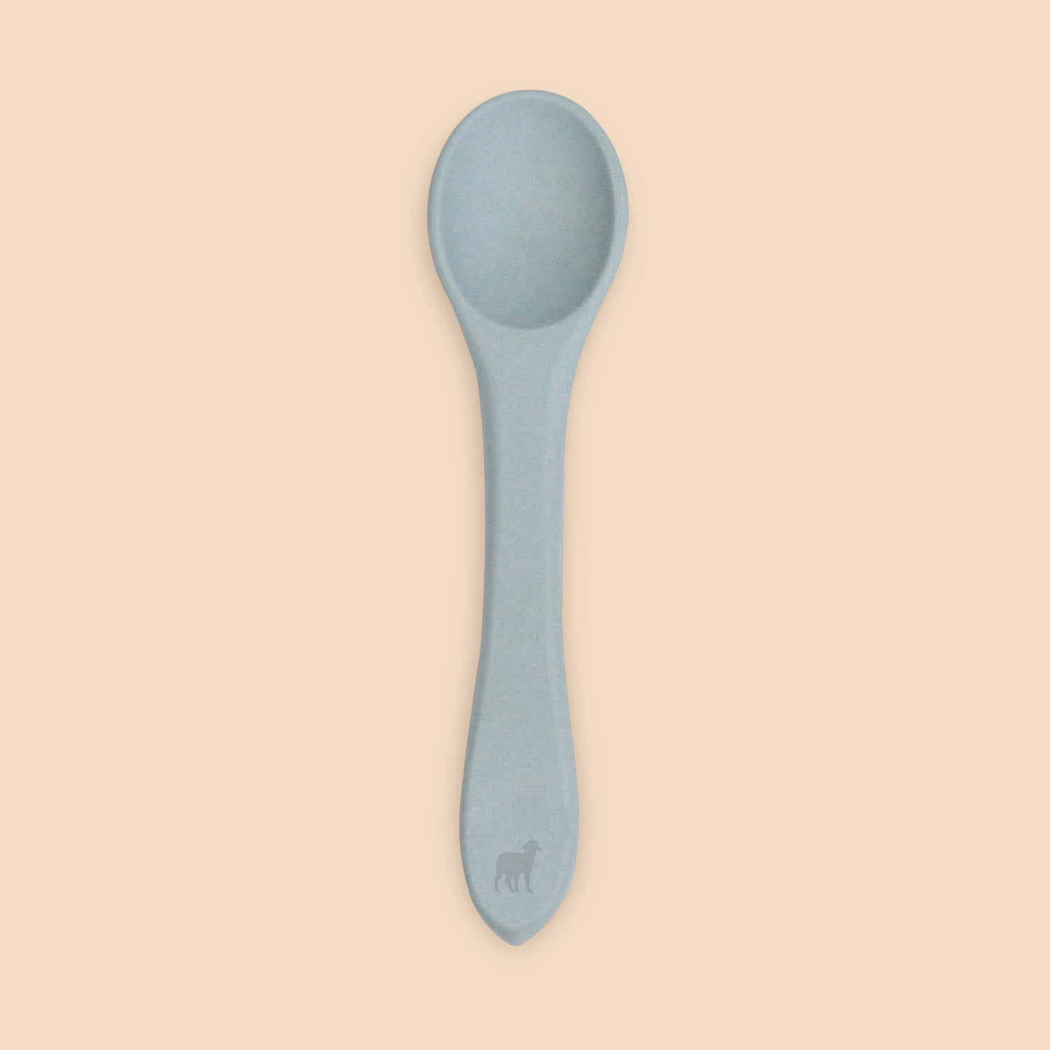 Cuchara de Silicón para Bebé - Azul