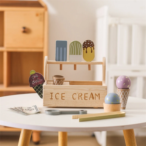 Set Ice Cream de Madera