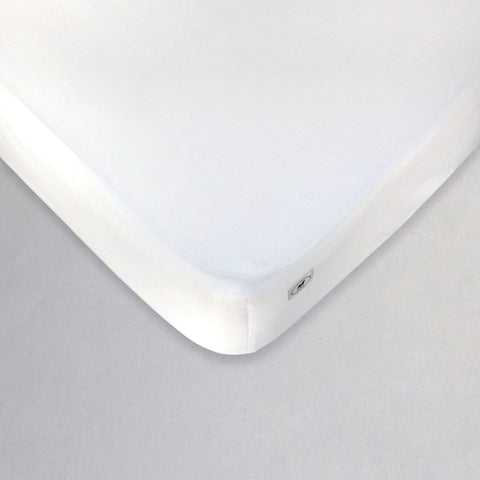 Sábana de Cajón para Cama Cuna Blanco - 100% Algodón
