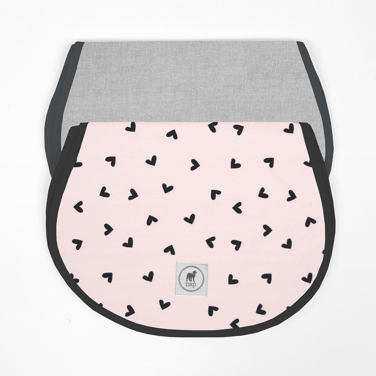 Repetidores - Set de 2 Piezas Niña  (Corazones + Percal Gris)
