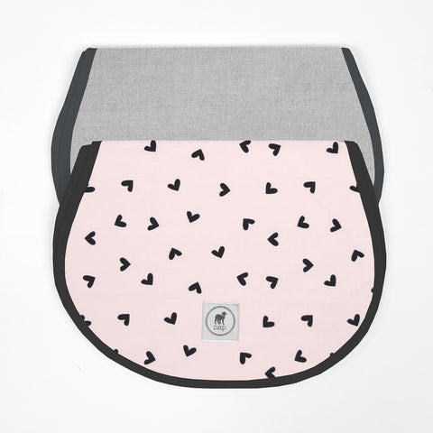 Repetidores - Set de 2 Piezas Niña  (Corazones + Percal Gris)