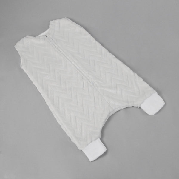 Saquito para Dormir para bebés con abertura para pies - Zig Zag Gris Perla