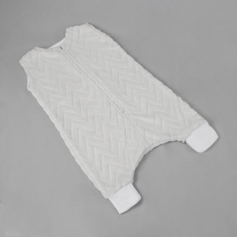 Saquito para Dormir para bebés con abertura para pies - Zig Zag Gris Perla