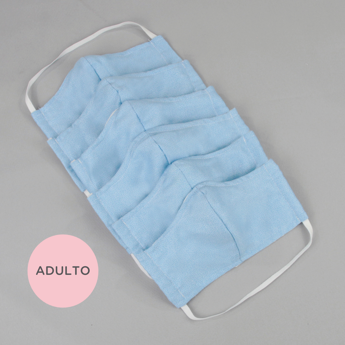 Cubrebocas con bolsillo para filtro para ADULTO - Azul (10, 30 o 50 piezas)