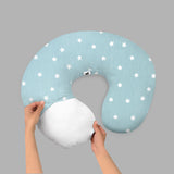 Funda para Cojín de Lactancia Estrellitas Azules