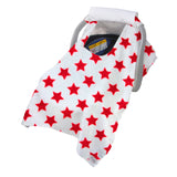 Cubre Portabebé  Súper Suave - Estrellas Rojo