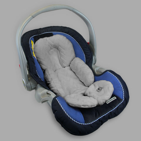 Cojín Posicionador para Porta Bebé Zig Zag Gris
