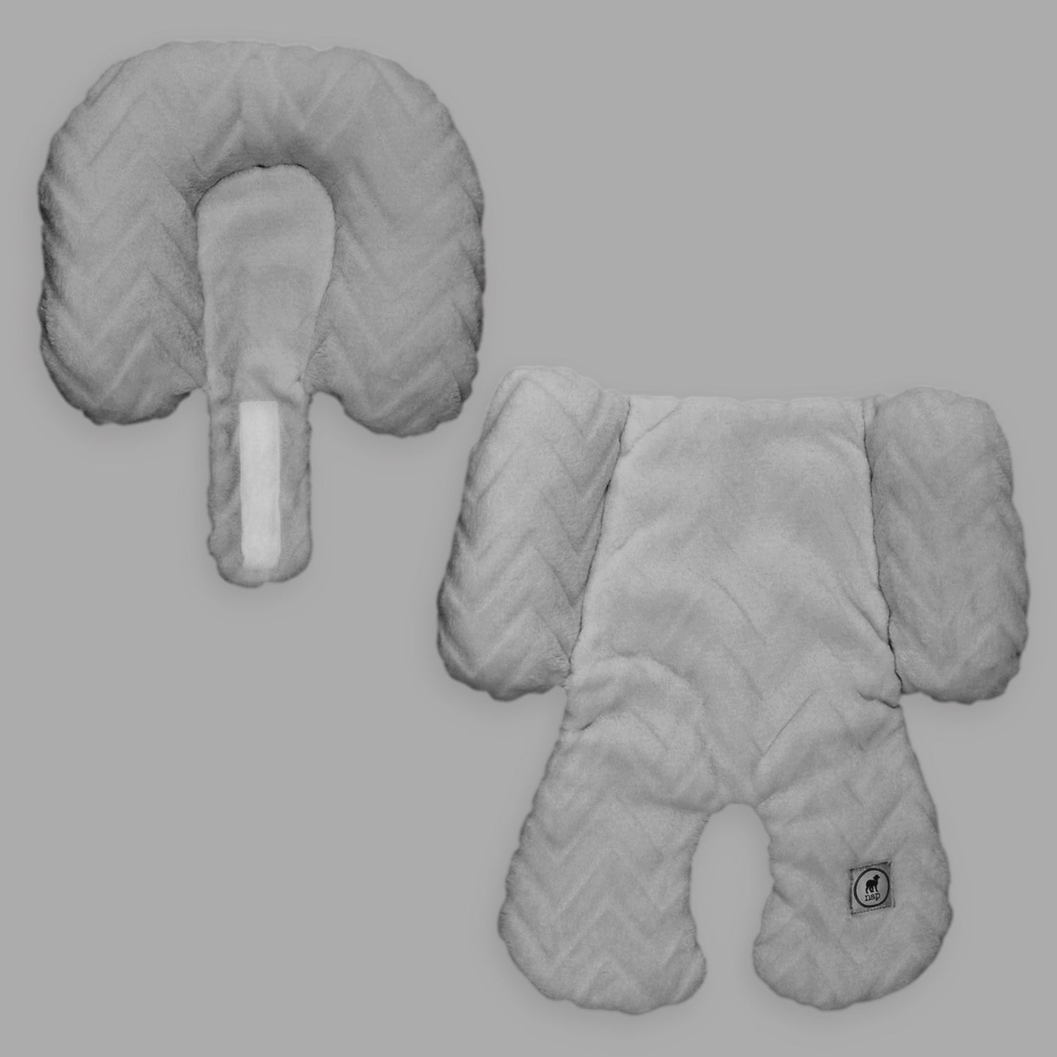 Cojín Posicionador para Porta Bebé Zig Zag Gris