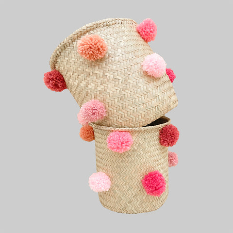 Juguetero Pompones Rosa