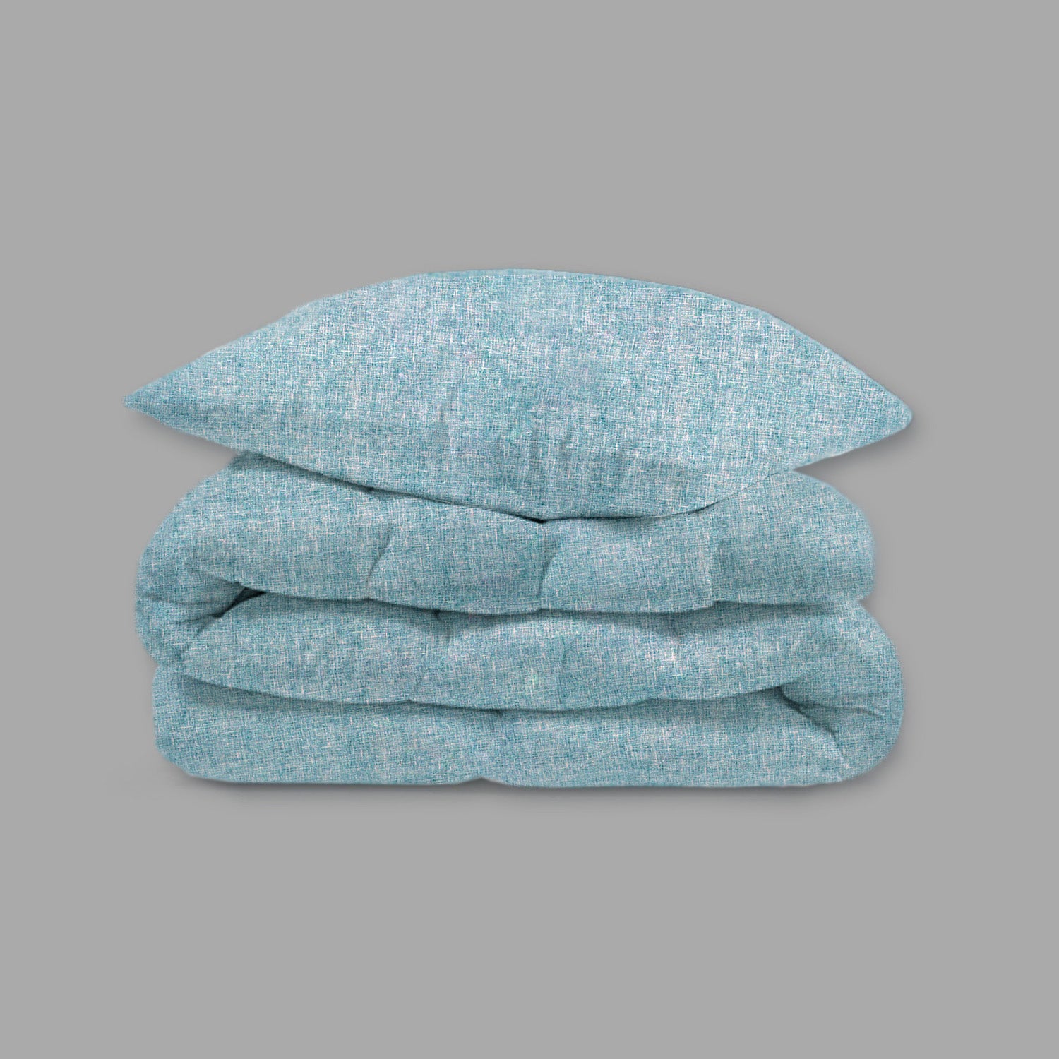Funda para Edredón (Duvet) y Fundas para Almohada para Cama Matrimonial - Azul