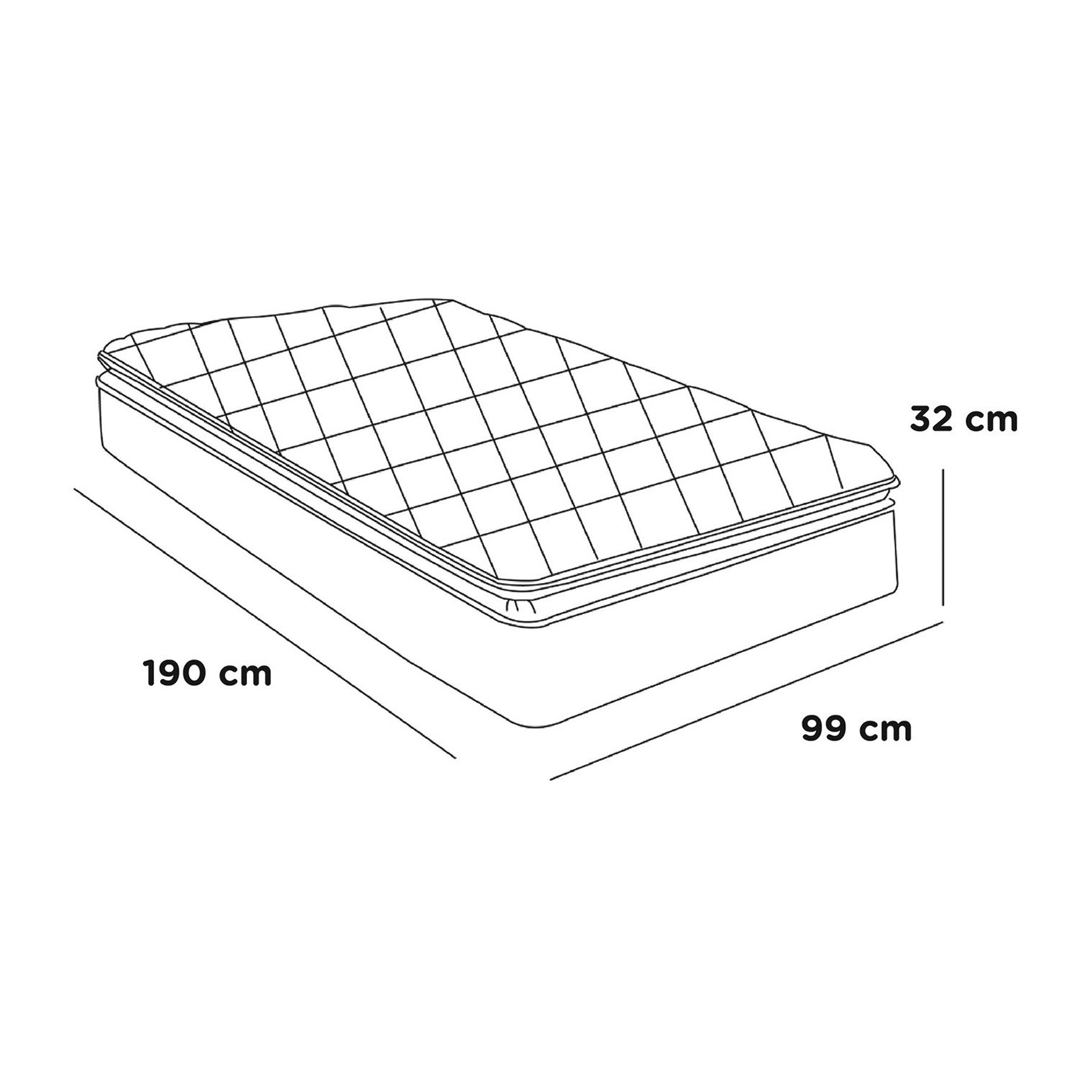 Funda para Edredón (Duvet) y Funda para Almohada para Cama Individual - Azul