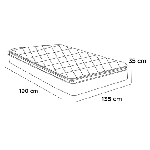 Funda para Edredón (Duvet) y Fundas para Almohada para Cama Matrimonial - Azul