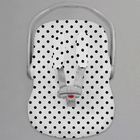 Funda Protectora para Portabebé Dots Blanco