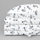 Juego de Sábanas para Cama Cuna Cohetes - 3 piezas