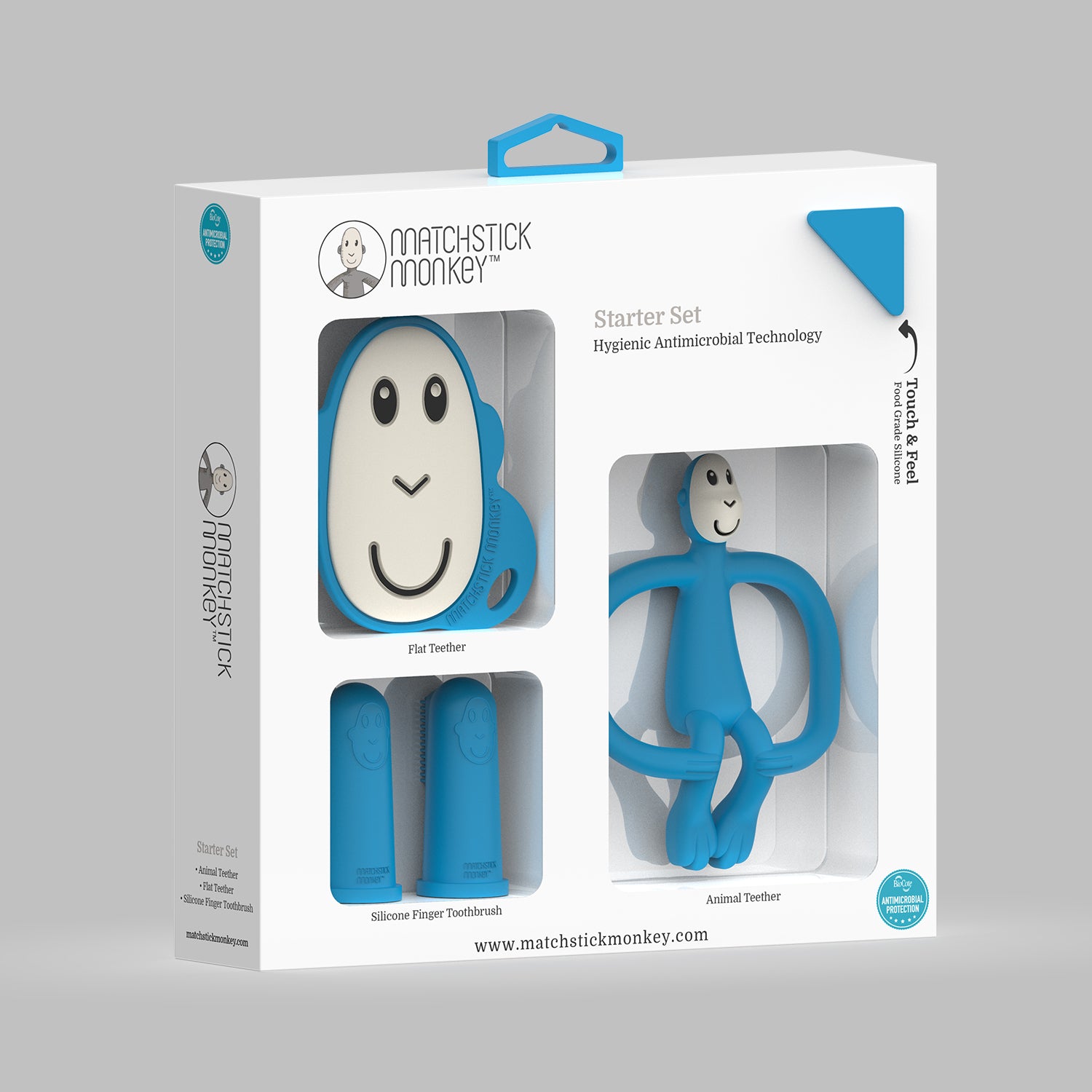 Set Inicial Mordederas Mono Azul
