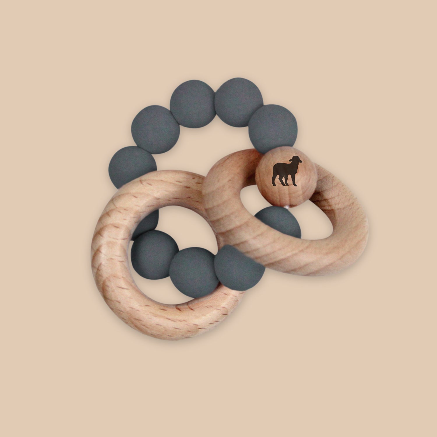 Set de Accesorios para salir Nap (Babero, Mordedera, Cobijita) - Gris