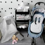 Paquete "Todo para salir de paseo con tu Bebé" - Unisex - Chevron gris
