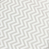 Sábana de Cajón para Cuna Chevron Gris - 100% Algodón