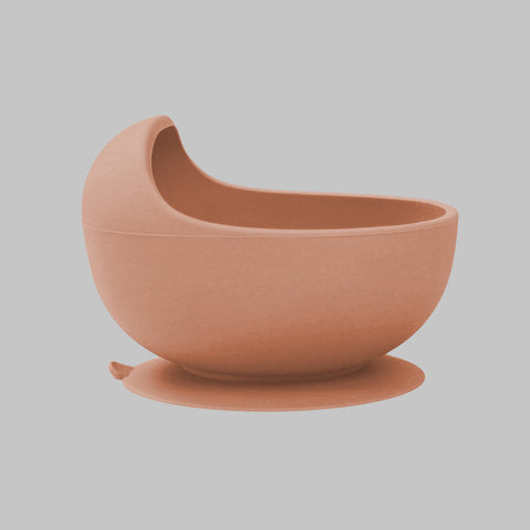 Bowl de Silicón Adherible con Succión - Arena