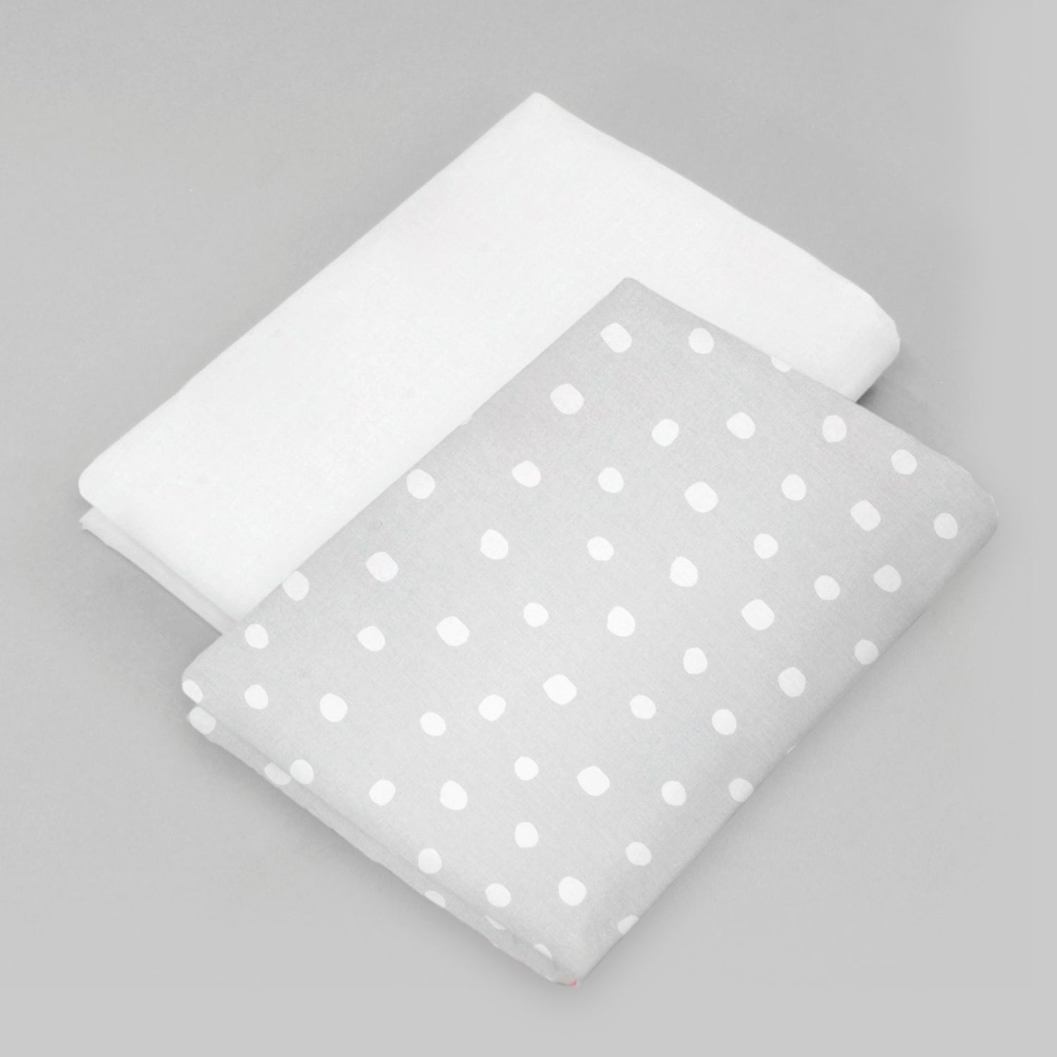 Set de 2 Sábanas de Cajón para Cama Cuna Lunares - 100% Algodón