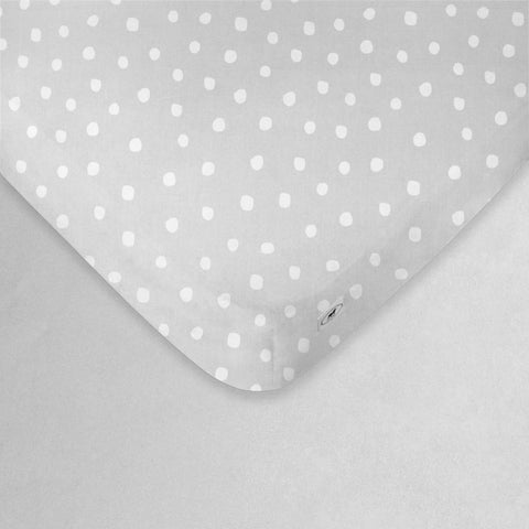 Set de 2 Sábanas de Cajón para Cama Cuna Lunares - 100% Algodón