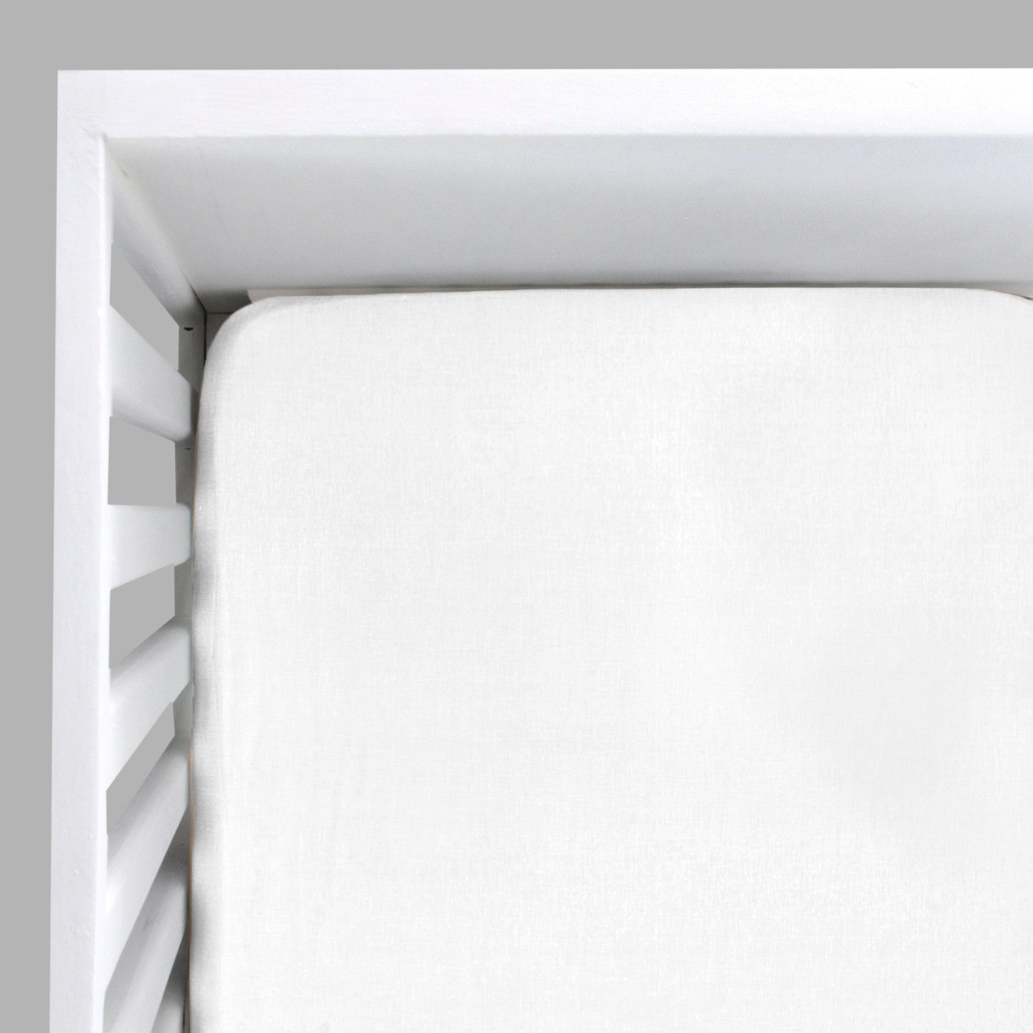 Set de 2 Sábanas de Cajón para Cama Cuna Blanco - 100% Algodon