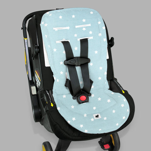 Cubre Carreola Estrellitas Azul