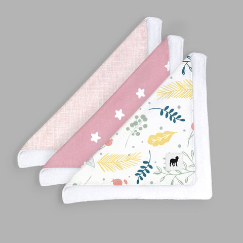 Set de 3 Toallitas Flores