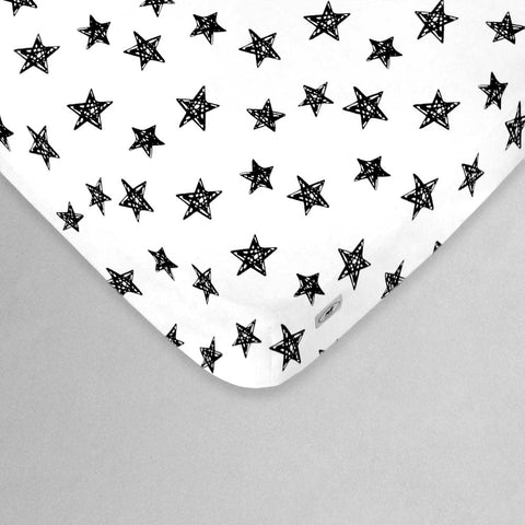 Sábana de Cajón para Cama Cuna Estrellas Rellenas - 100% Algodón
