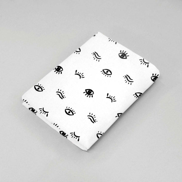 Sábana de Cajón para Cama Cuna Ojitos - 100% Algodón