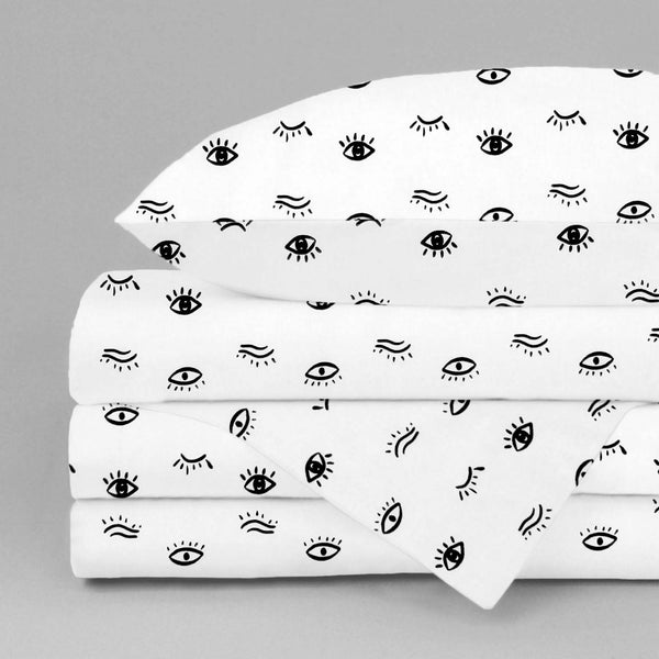 Juego de Sábanas de 3 piezas para Cama Cuna Ojitos