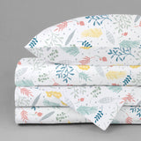 Juego de Sábanas para Cama Cuna - Flores - 3 piezas - 100% Algodón