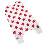 Saquito para Dormir para bebés con abertura para pies - Estrellas Rojo