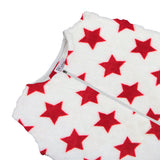 Saquito para Dormir para bebés con abertura para pies - Estrellas Rojo