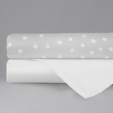 Set de 2 Sábanas de Cajón para Cuna Lunares - 100% Algodón