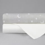 Set de 2 Sábanas de Cajón para Colecho Lunas - 100% Algodón