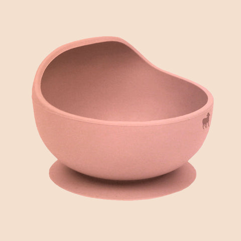 Set de Alimentación para Bebé/Toddler - 5 piezas (Plato, Bowl, Cuchara, Tenedor y Vaso) - Rosa y Verde Salvia