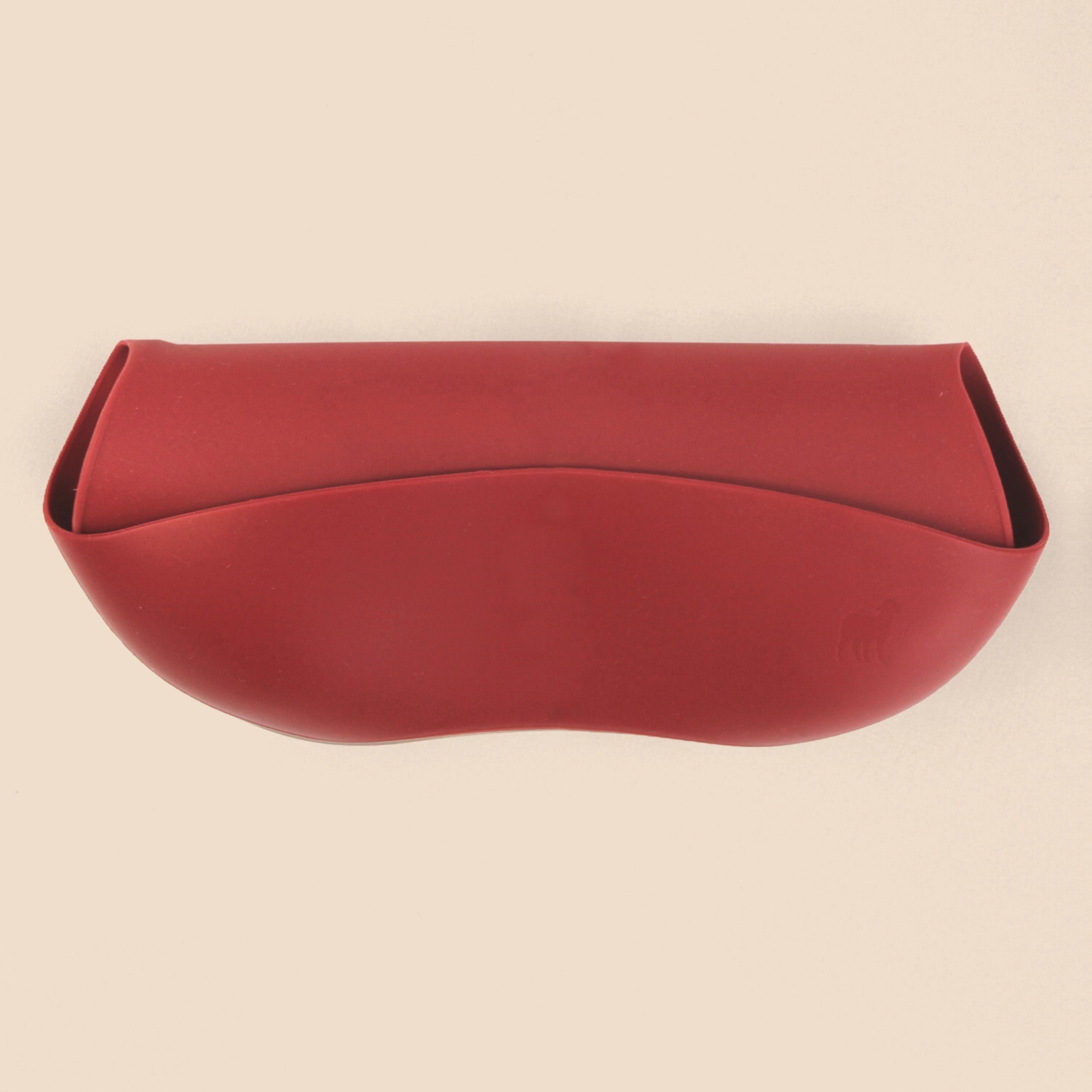 Babero de Silicón para Bebé con bolsa atrapa comida - Vino
